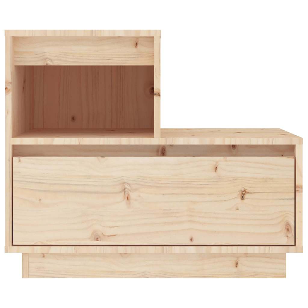 Vidaxl nachtkastje 60x34x51 cm massief grenenhout