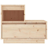 Vidaxl nachtkastje 60x34x51 cm massief grenenhout