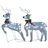 Vidaxl Christmas Animals 2 St 40 LEDS White