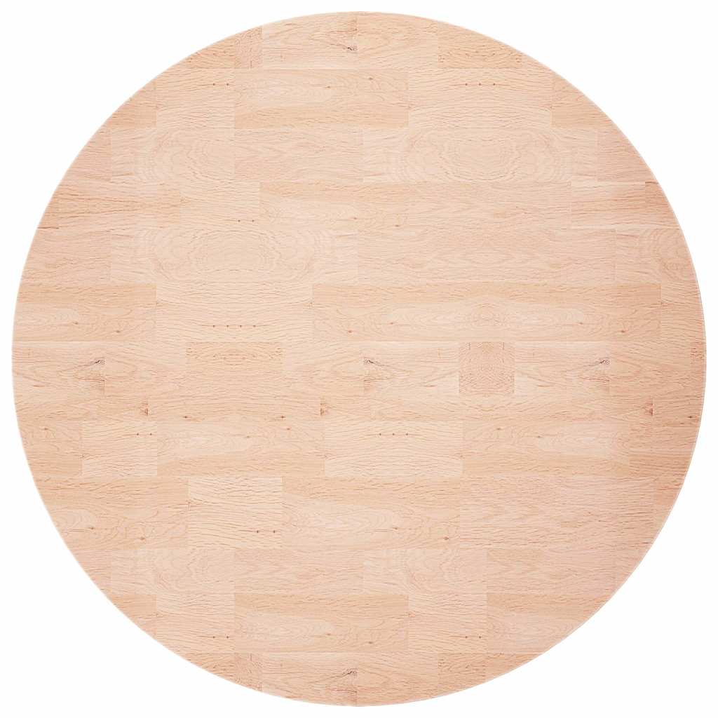 Vidaxl tafelblad rond ø70x1,5 cm onbehandeld massief eikenhout