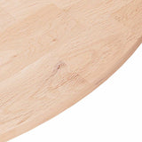 Vidaxl tafelblad rond ø70x1,5 cm onbehandeld massief eikenhout