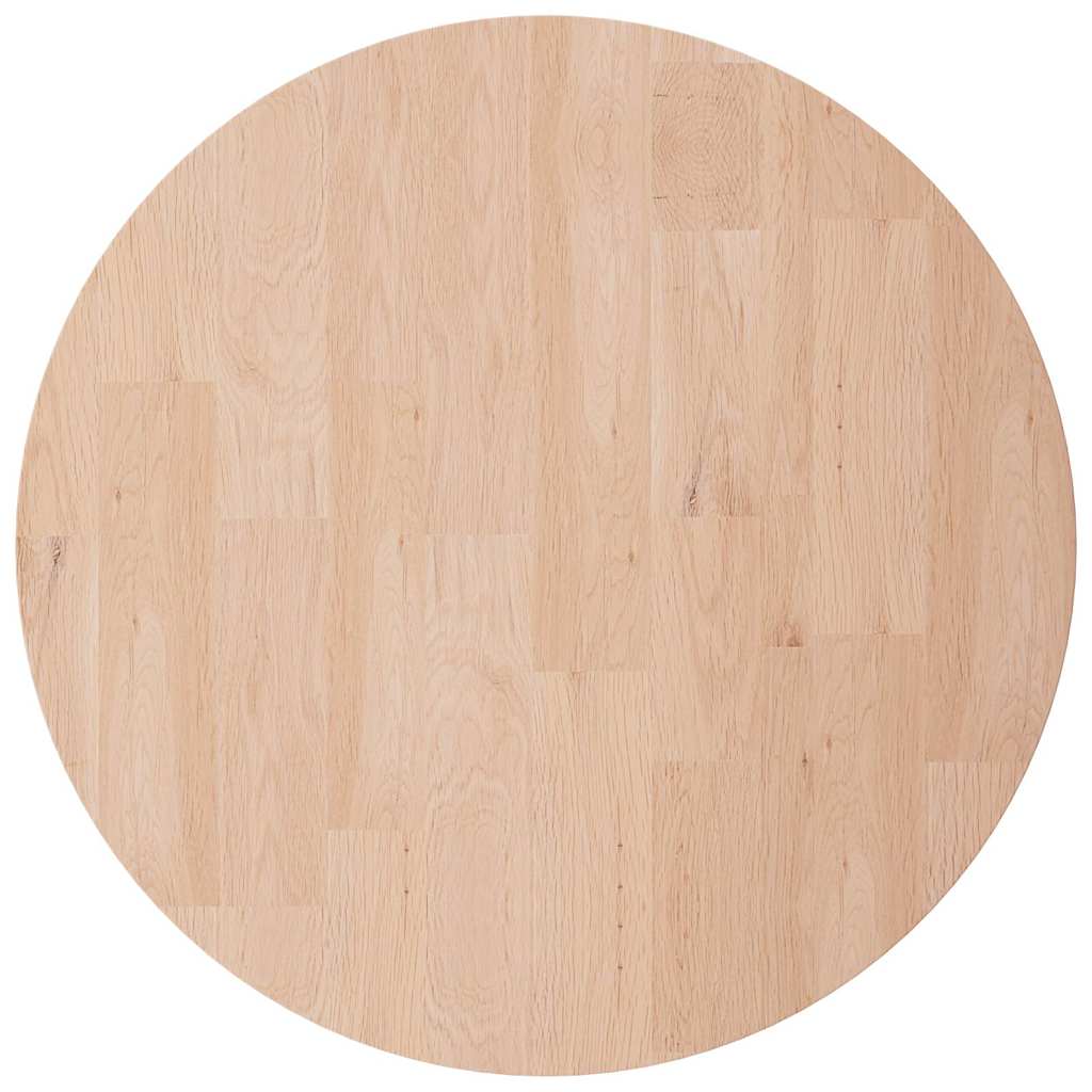 Vidaxl tafelblad rond ø40x2,5 cm onbehandeld massief eikenhout