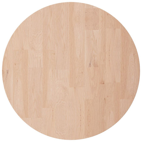 Vidaxl tafelblad rond ø50x2,5 cm onbehandeld massief eikenhout