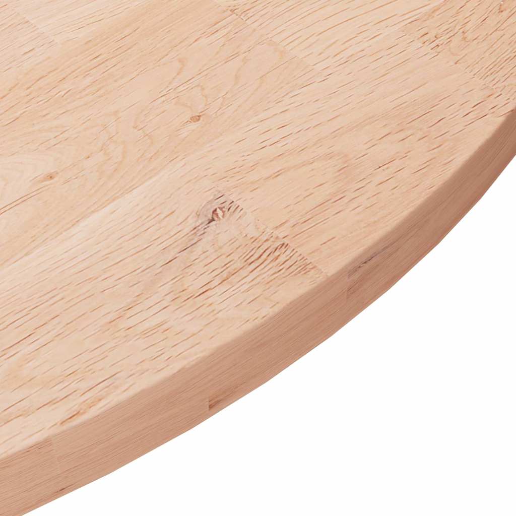 Vidaxl tafelblad rond ø70x2,5 cm onbehandeld massief eikenhout