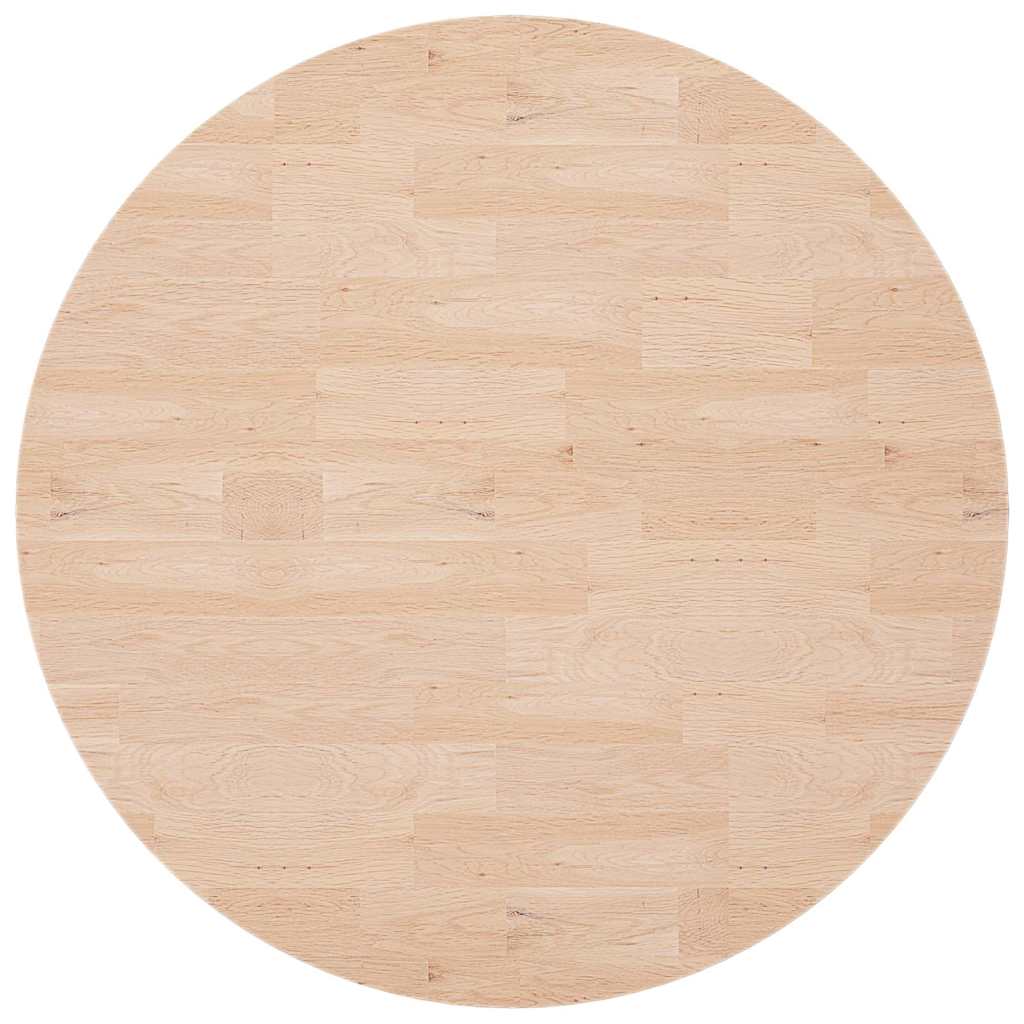 Vidaxl tafelblad rond ø90x2,5 cm onbehandeld massief eikenhout