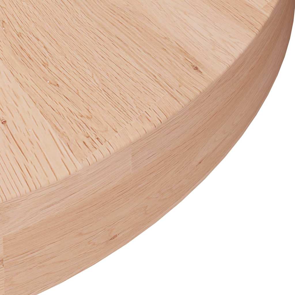 Vidaxl tafelblad rond ø30x4 cm onbehandeld massief eikenhout