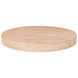 Vidaxl tafelblad rond ø50x4 cm onbehandeld massief eikenhout