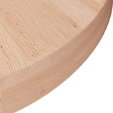 Vidaxl tafelblad rond ø50x4 cm onbehandeld massief eikenhout