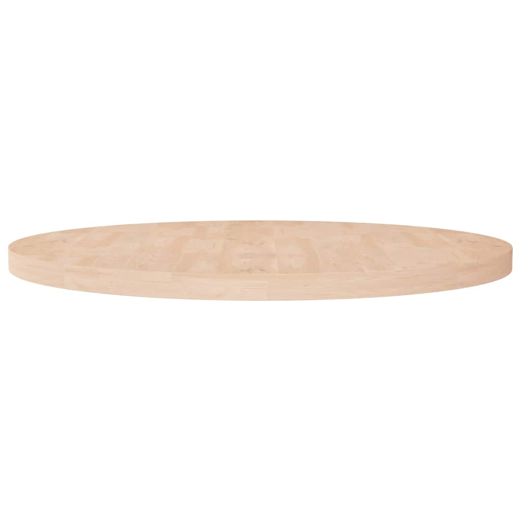 Vidaxl tafelblad rond ø90x4 cm onbehandeld massief eikenhout