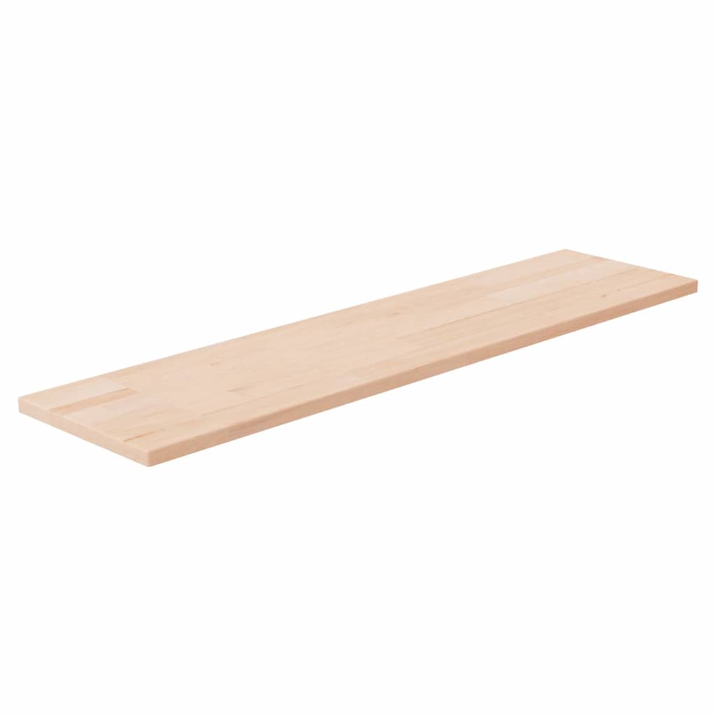 Vidaxl plank 80x20x1,5 cm onbehandeld massief eikenhout