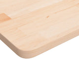 Vidaxl tafelblad vierkant 70x70x2,5 cm onbehandeld massief eikenhout
