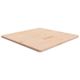 Vidaxl tafelblad vierkant 80x80x2,5 cm onbehandeld massief eikenhout