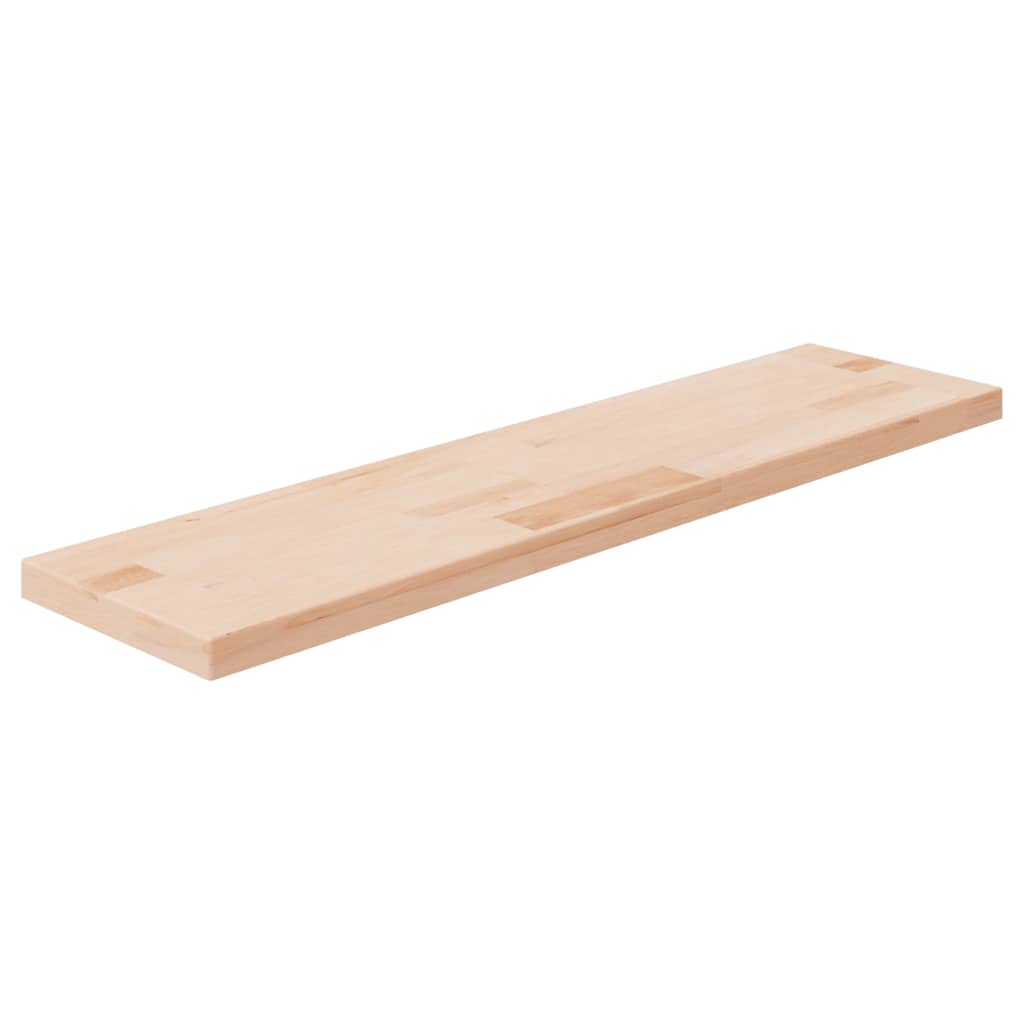Vidaxl plank 80x20x2,5 cm onbehandeld massief eikenhout