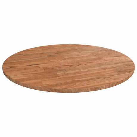 Vidaxl tafelblad rond ø40x1,5 cm bewerkt massief eikenhout lichtbruin