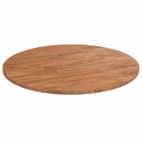 Vidaxl tafelblad rond ø 60x1,5 cm bewerkt massief eikenhout lichtbruin