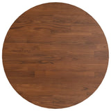 Vidaxl tafelblad rond ø40x1,5 cm bewerkt massief eikenhout donkerbruin