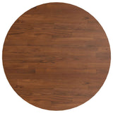 Vidaxl tafelblad rond ø50x1,5 cm bewerkt massief eikenhout donkerbruin