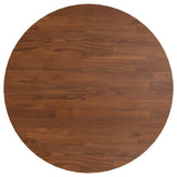 Vidaxl tafelblad rond ø60x1,5 cm bewerkt massief eikenhout donkerbruin