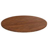 Vidaxl tafelblad rond ø70x1,5 cm bewerkt massief eikenhout donkerbruin