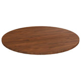 Vidaxl tafelblad rond ø80x1,5 cm bewerkt massief eikenhout donkerbruin