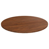 Vidaxl tafelblad rond ø90x1,5 cm bewerkt massief eikenhout donkerbruin