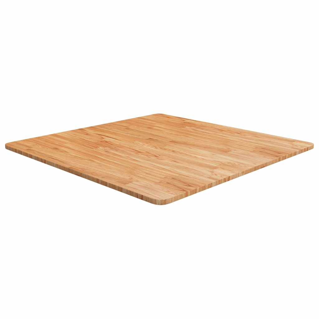 Vidaxl tafelblad vierkant 80x80x1,5cm massief eiken lichtbruin