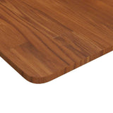 Vidaxl tafelblad vierkant 60x60x1,5cm behandeld eiken donkerbruin