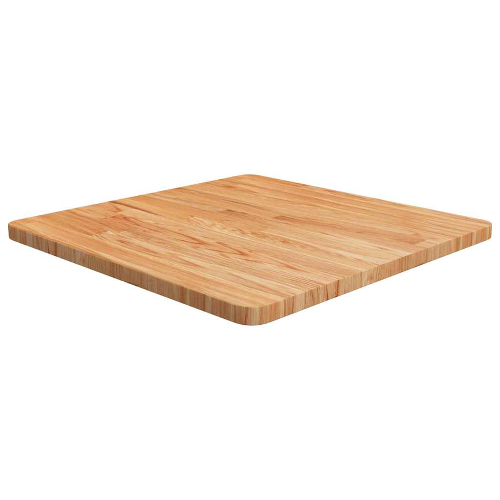 Vidaxl tafelblad vierkant 60x60x2,5cm massief eiken lichtbruin