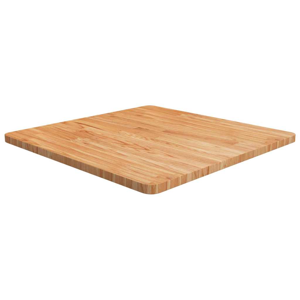 Vidaxl tafelblad vierkant 70x70x2,5cm massief eiken lichtbruin