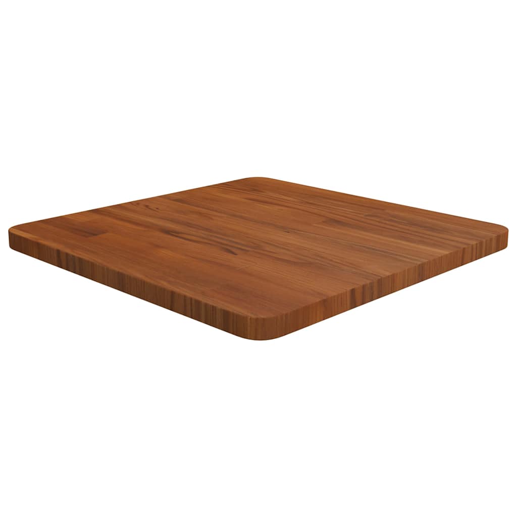 Vidaxl tafelblad vierkant 50x50x2,5cm behandeld eiken donkerbruin