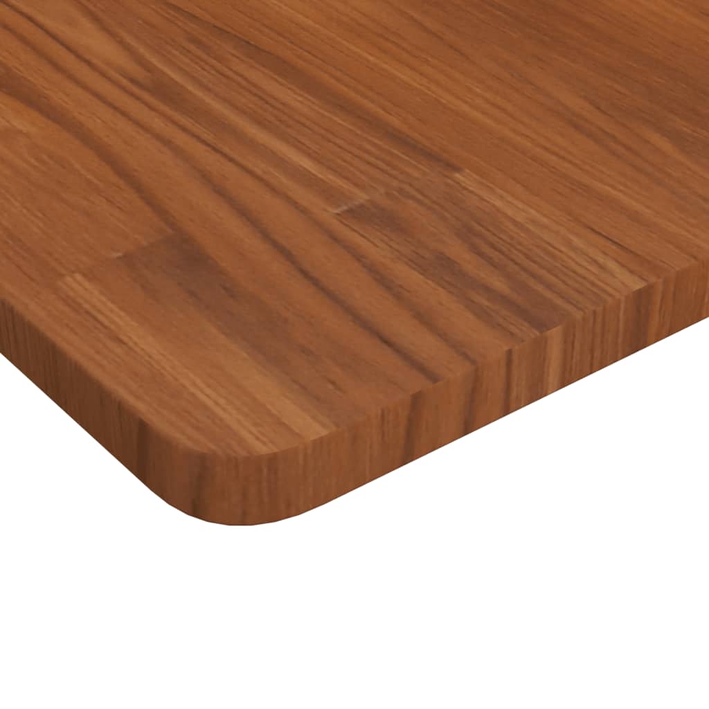 Vidaxl Washbasin Table 100x50x2.5cm de madera maciza tratada marrón oscuro