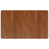 Vidaxl wastafelblad 100x60x2,5cm behandeld massief hout donkerbruin