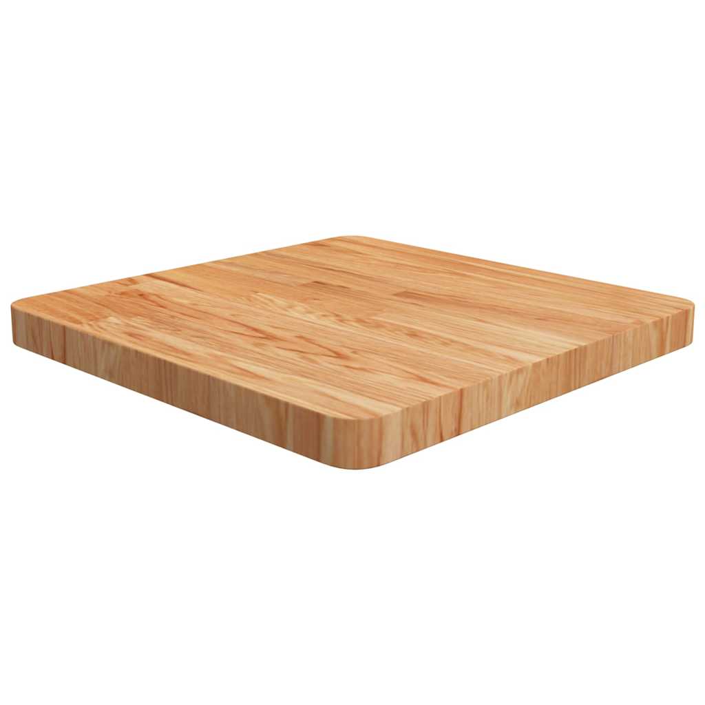 Vidaxl tafelblad vierkant 50x50x4cm massief eikenhout lichtbruin