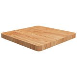 Vidaxl tafelblad vierkant 50x50x4cm massief eikenhout lichtbruin