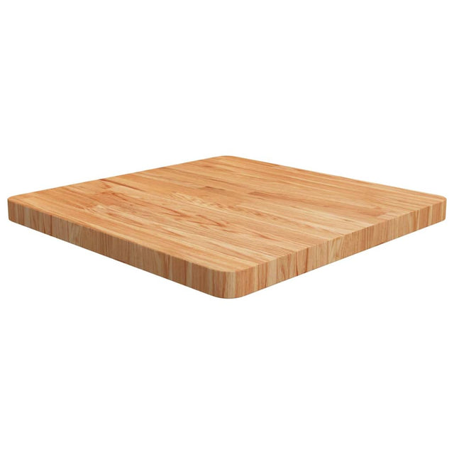 Vidaxl tafelblad vierkant 60x60x4cm massief eikenhout lichtbruin