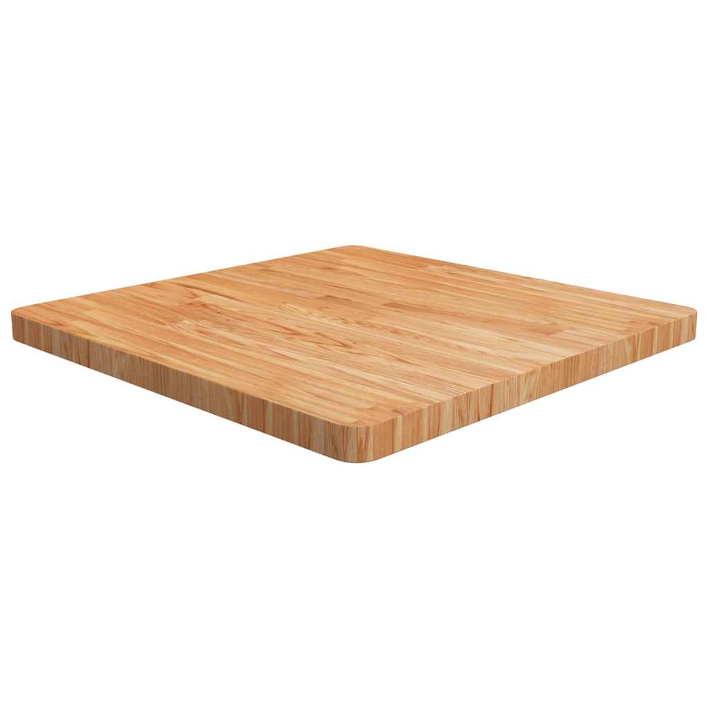 Vidaxl tafelblad vierkant 70x70x4cm massief eiken lichtbruin