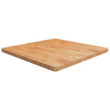 Vidaxl tafelblad vierkant 90x90x4cm massief eikenhout lichtbruin