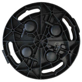 Vidaxl plantentrolley met wielen 170 kg diameter 30 cm zwart