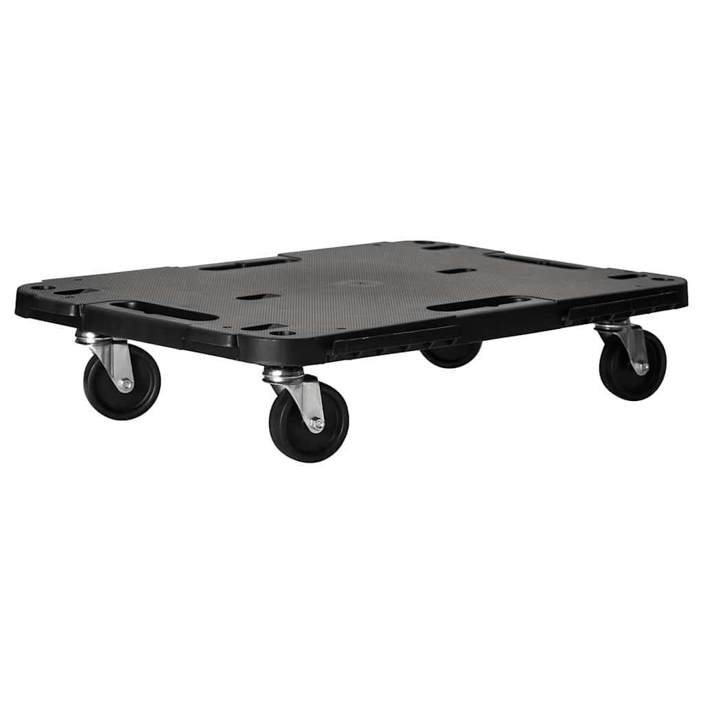 Vidaxl transporttrolley 58x38x12 cm pp zwart