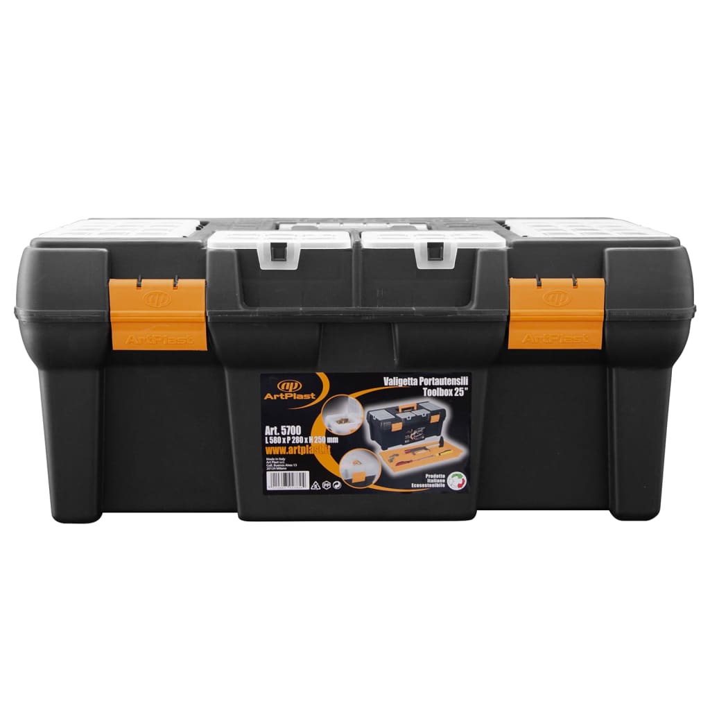 Vidaxl Toolbox 580x280x250 mm polypropen