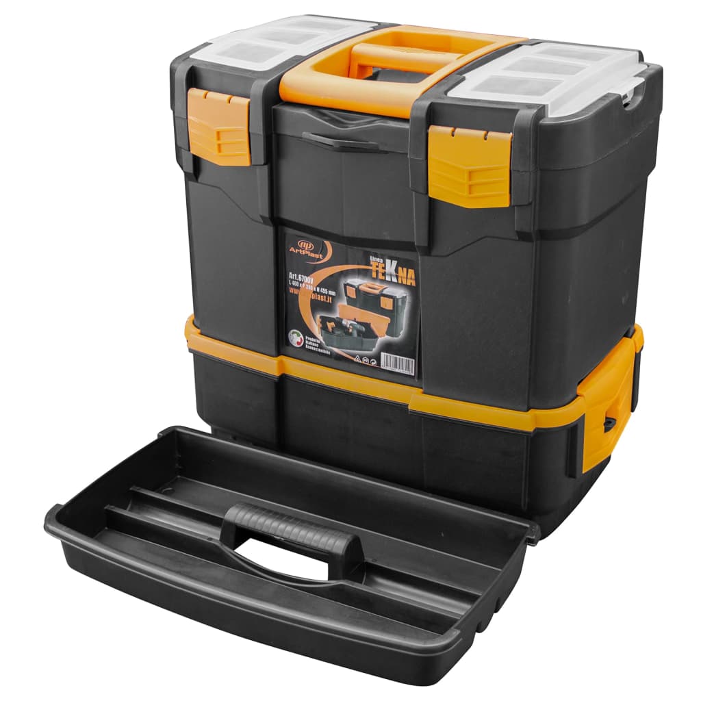 Vidaxl Toolbox 460x280x455 mm en polypropène