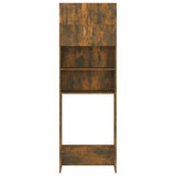Vidaxl wasmachinekast 64x25,5x190 cm gerookt eikenkleurig