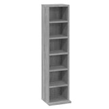 Vidaxl cd-kast 21x20x88 cm bewerkt hout grijs sonoma eikenkleurig