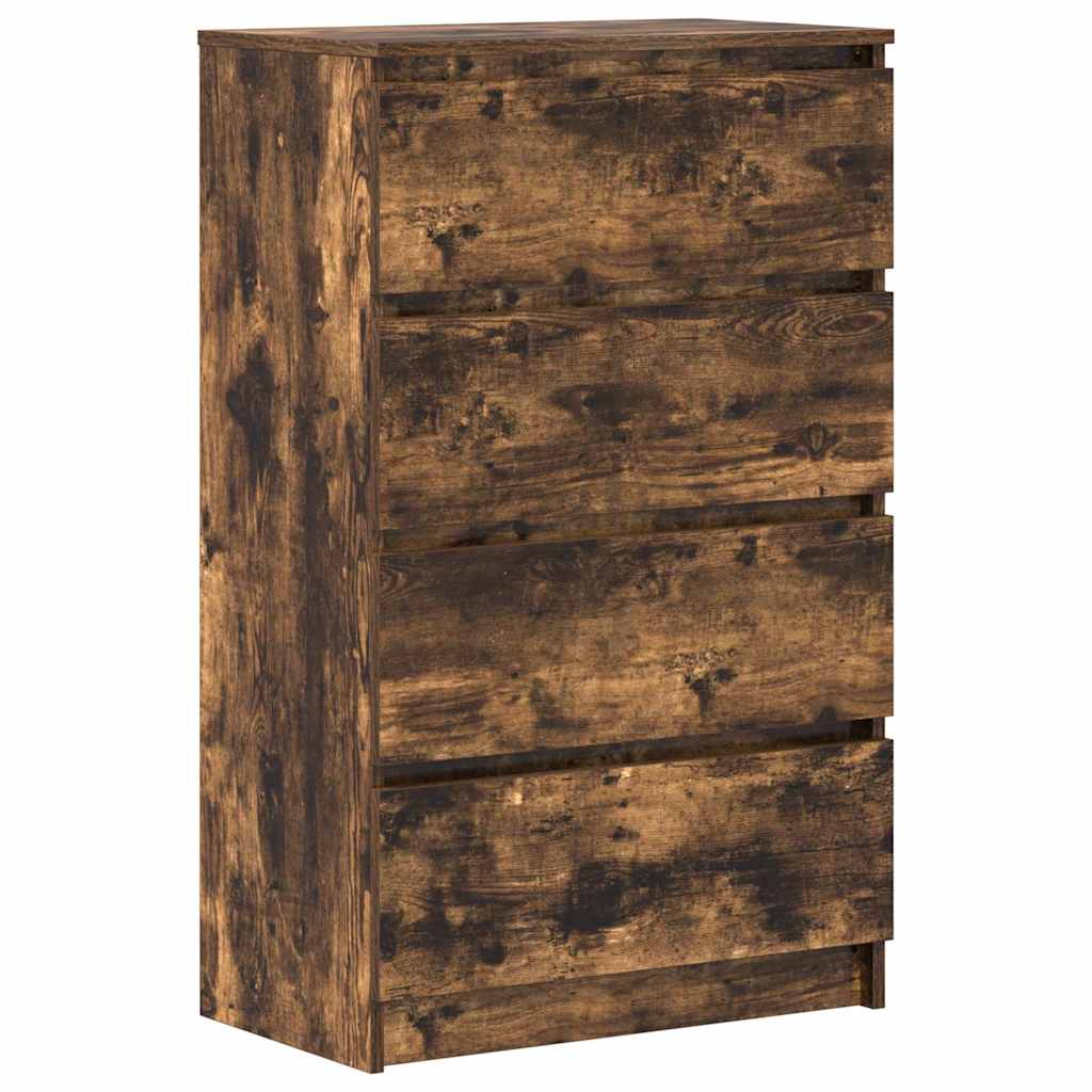 Vidaxl dressoir 60x35x98,5 cm bewerkt hout gerookt eikenkleurig