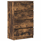 Vidaxl dressoir 60x35x98,5 cm bewerkt hout gerookt eikenkleurig