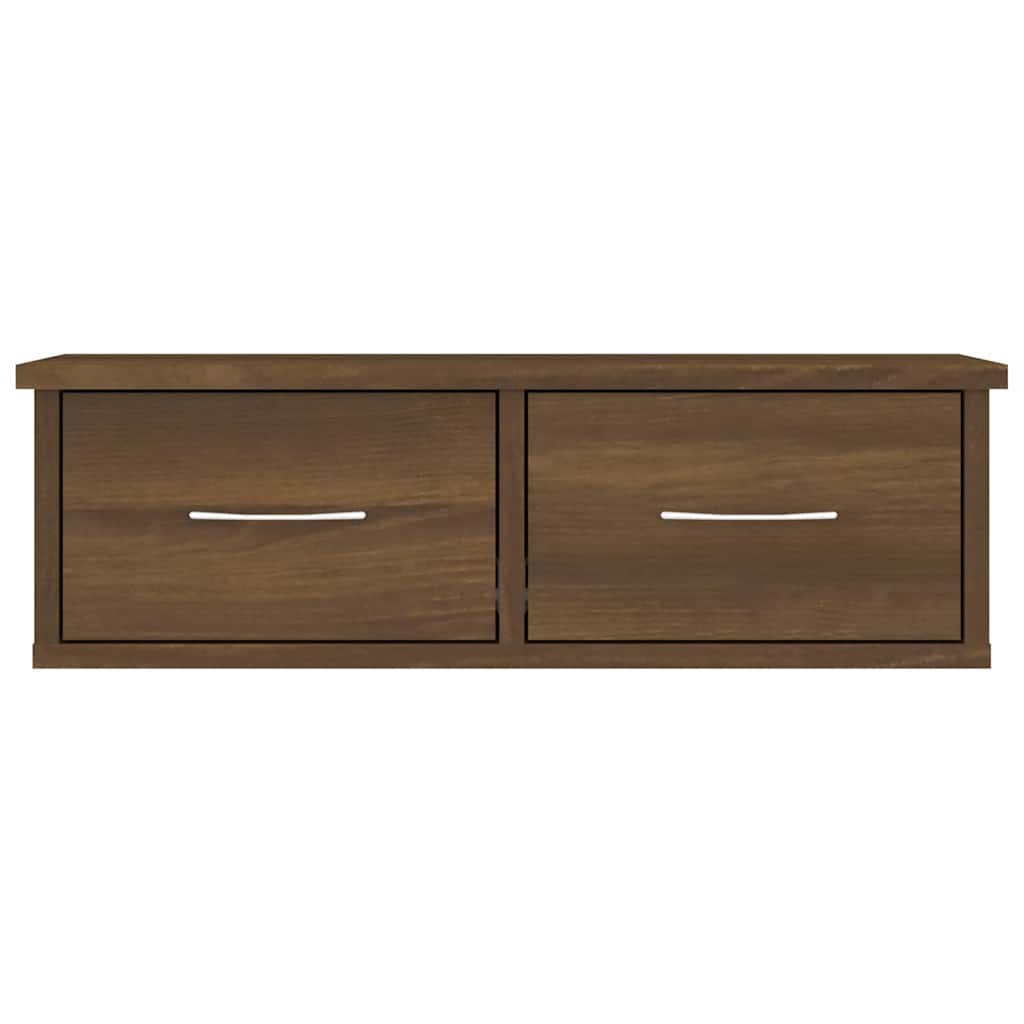 Vidaxl wandkast 60x26x18,5 cm bewerkt hout bruin eikenkleur