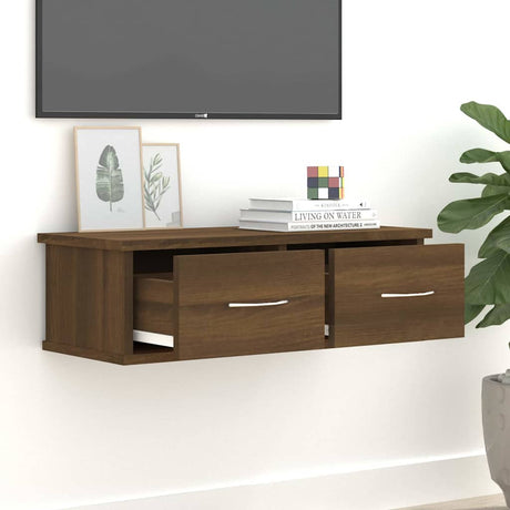 Vidaxl wandkast 60x26x18,5 cm bewerkt hout bruin eikenkleur