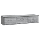 Vidaxl wandkast 88x26x18,5 cm bewerkt hout grijs sonoma eikenkleurig
