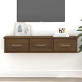 Vidaxl wandkast 88x26x18,5 cm bewerkt hout bruin eikenkleur
