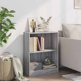 Vidaxl boekenkast 60x24x76 cm bewerkt hout grijs sonoma eikenkleurig